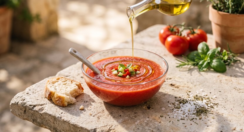 Kühle Frische aus dem Süden: Das Geheimnis der andalusischen Gazpacho-Suppe